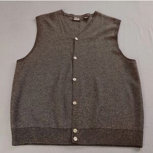 Jos A Bank Signature Collection Men's Sweater Vest Size XL Black  Merino Wool